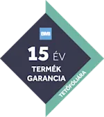 15 év termékgarancia