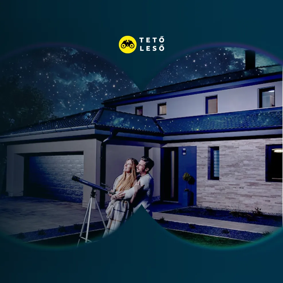 Éjszakai kép Bramac háztetővel