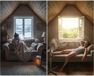 Télen hideg, nyáron meleg?