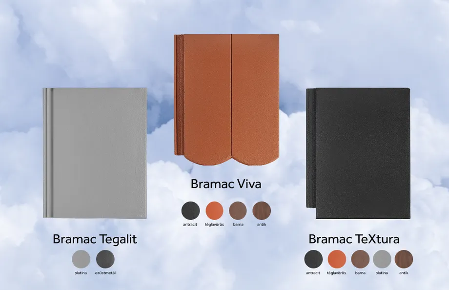 Bramac sík, hornyolt tetőcserepek